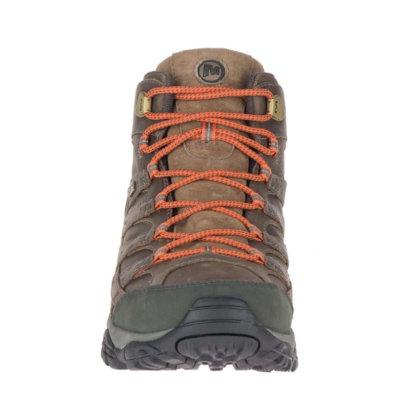 Chaussures Randonnée Merrell Moab 2 Prime Mid Waterproof Marron Foncé Homme | H.J.TSZW